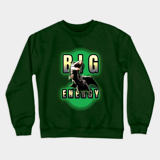 Big 'Dactyl Energy Crewneck Sweatshirt by Daily Detour